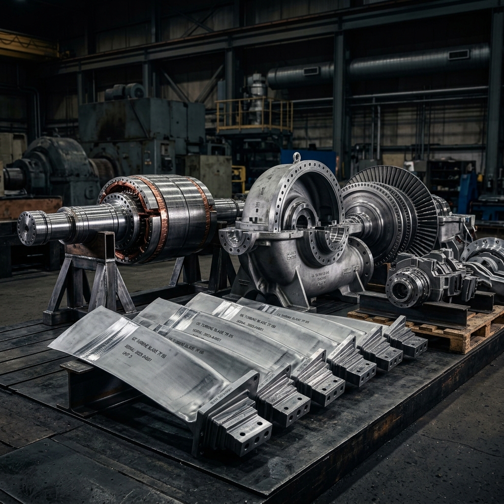 Power plant engine parts